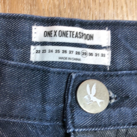 One xOne Teaspoon Multicolor Twisted Hem Shorts 29 - Picture 7 of 8